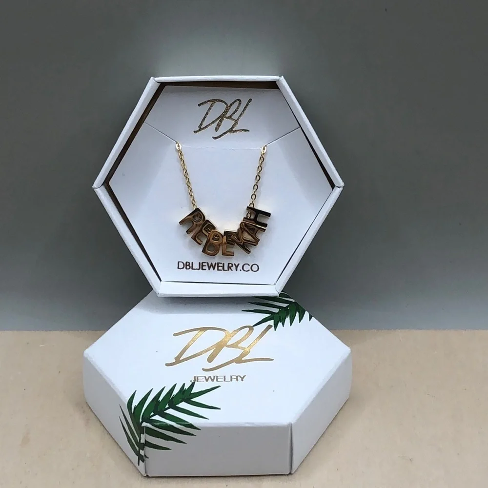 DBL Jewelry Custom Name Necklace REBEKAH New GIFTABLE